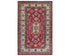 3x5 Red Kazak Afghan Hand Knotted Geometric Wool Area Rug